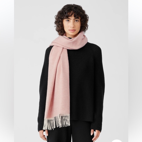 Accessories - Eileen Fisher Brushed Recycled Cotton Cashmere Scarf